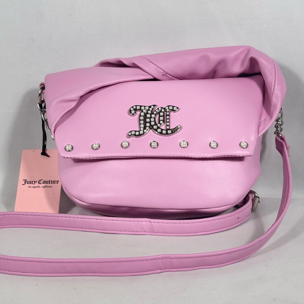 ✨ ♥️Juicy Couture‎ pink Soft Bow Crossbody Bag✨NWT Gold Hardware✨